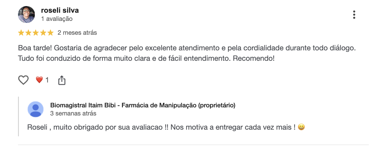 Avaliação de cliente 2